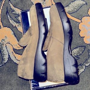 Nine West, cloud Nine, brown suede, slip on shoe, Size 91/2